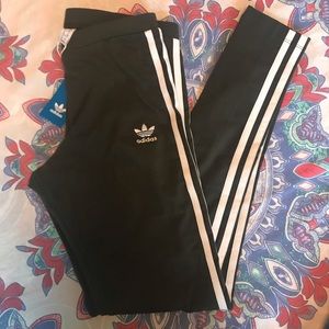 Green adidas leggings